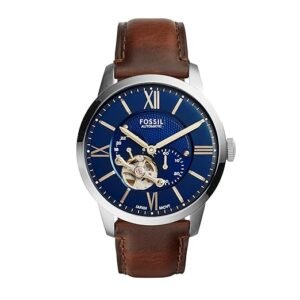 Fossil Townsman Analog Blue Dial Men's Leather Watch-ME3110